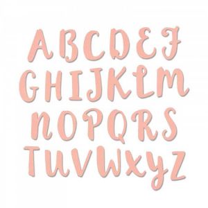 Sizzix Thinlits Die - Alphabet majuscule