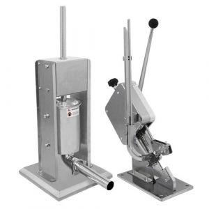 Monster shop Lot Poussoir &agrave; Saucisse 5L Manuel & Machine &agrave; Clipper Saucisse & Accessoires