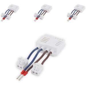 DIO Lot de 4 micro modules prise encastrée - 3500W - extra plat - Blanc - Chacon