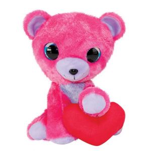 Tactic Lumo Stars ours en peluche Saint-Valentin 15 cm rose