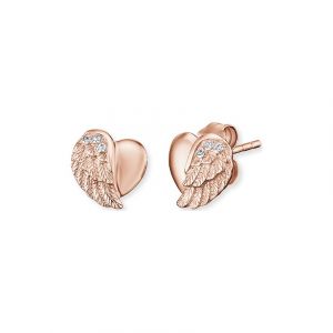 Engelsrufer Boucles d'oreilles à fermoir à poussette ERE-LILHEARTWING-STR 925 Argent