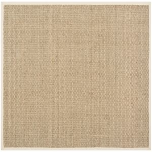 Tapis Herbe de mer Naturel/Beige 120 X 120