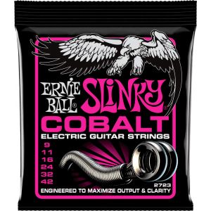 Image de Ernie Ball 2723 Super Slinky Jeu de cordes en cobalt 9-42