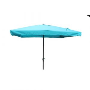 PALERME Parasol droit carré 2,95 x 2,95 m bleu CONCEPT USINE