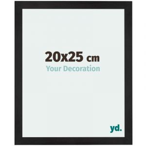 Your Decoration - 20x25 cm - Cadres Photo en mdf Avec Verre acrylique - Anti-Reflet - Excellente Qualité - Noir Grain de Bois - Cadre Decoration