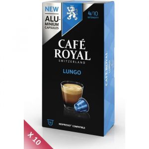 Café Royal Lot de 10 compatible Nespresso Alu Lungo x10