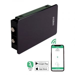 Arregui - kamo Serrure connectée Smartphone pour porte d'entrée, Verrou de porte électronique invisible, Serrure de securité bluetooth, Smarth home