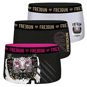 Image de Freegun Lot de 3 Boxers Shorties Fille Nouvelle Collection