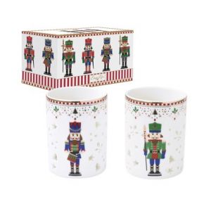 Easy life Coffret de 2 photophores Nutcrakers Multicolore - Couleur Multicolore - Taille TS