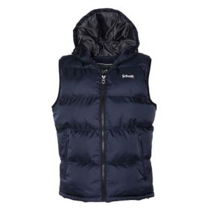 Schott Doudoune sans manches à capuche Bleu - Couleur Bleu - Taille XS