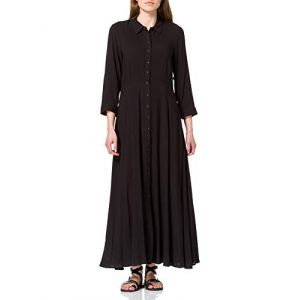 YAS YASSAVANNA Long Shirt Dress-Noos S. Robe, Noir, S Femme