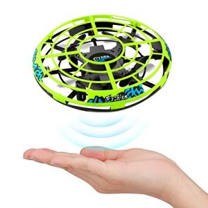 Image de Baztoy UFO Mini Drone, Jouets Pour Enfants licoptère Contrôlé À La Main Quadricoptère Infrarouge Induction Télécommande Avion Anniversaire Cadeaux Garçon Fille Adulte Intérieur Extérieur Jardin Jeux