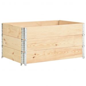 VidaXL Colliers de palette 3 pcs 80x120 cm Bois de pin solide