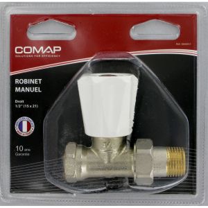 Comap Robinet manuel droit 1/2' (15x21) - EuroSar - S640011