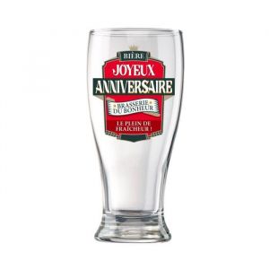 Verre à Bière en Coffret Joyeux Anniversaire