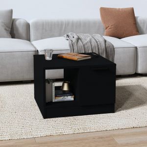 Image de VidaXL Table basse Noir 50x50x36 cm Bois d'ing&eacute;nierie 811341