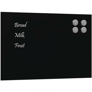 VidaXL Tableau noir magnétique mural Noir 40x30 cm Verre trempé