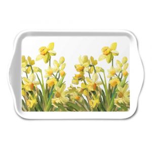 Ambiente Petit plateau rectangulaire jonquilles dorées