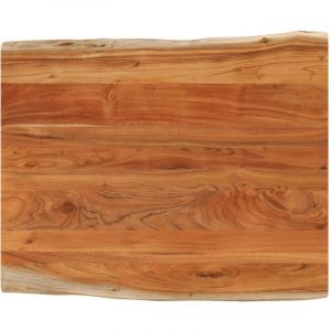 Vidaxl Dessus De Table 100x80x2,5 Cm Rectangulaire Bois Massif Acacia - Neuf