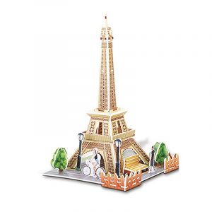 Dam Puzzle 3d de la tour eiffel &agrave; paris. Avec un total de 26 pi&egrave;ces.