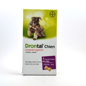 Bayer Drontal P Bone - Comprimé, vermifuge pour chien