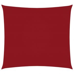VidaXL Voile de parasol Tissu Oxford carré 3x3 m Rouge