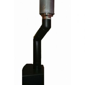 Poujoulat Sortie Inox 50 à 70S 150 DOM.h800 Noir mat ral 9019 - 31150752NOIR