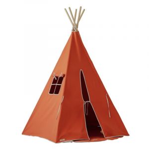 Tente tipi en coton rouge