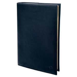 Quo Vadis 285894Q - Agenda 10x15 Affaires Prestige, avec r&eacute;pert., FR Montebello (cuir pleine fleur), coloris marine