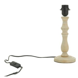 Aubry Gaspard Pied de lampe en bois sculpté Naturel