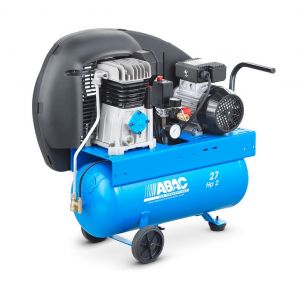 Abac Compresseur &agrave; piston lubrifi&eacute; 2CV 10 bar 27L 230V Mono - A29 27 CM2