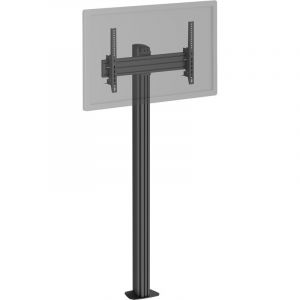 Kimex Support tv sur pied tv 32'' - 75'' Hauteur 175cm à visser, Inclinable noir