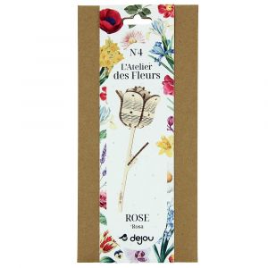 Rose fleur à monter en bois