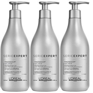 Image de L'Oréal Silver - Shampooing cheveux gris et blancs - 500 ml