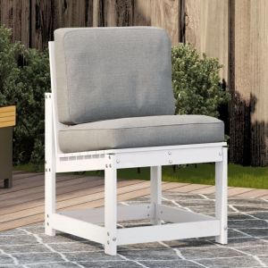 VidaXL Chaise de jardin blanc 50,5x55x77 cm bois de pin massif