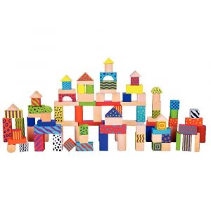SAPIN MALIN Jeu de Construction en bois de 100 blocs / Pièces