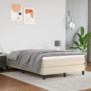 VidaXL Matelas de lit &agrave; ressorts ensach&eacute;s Cr&egrave;me 120x200x20 cm