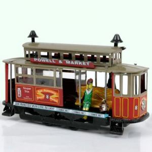 Schylling Jouet mecanique reedition ancien en métal fer blanc Paya Tramway San Francisco