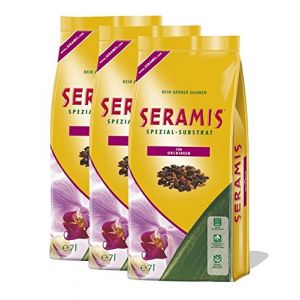 Seramis substrat sp&eacute;cial orchid&eacute;es, 7 L &ndash; Substrat &agrave; orchid&eacute;es avec billes d&rsquo;argile et &eacute;corces de pins. Nutrition et oxyg&eacute;nation id&eacute;ales
