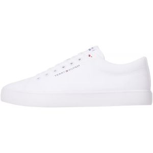 Image de Tommy Hilfiger Baskets Vulcanis&eacute;es Homme Core Canvas Basses, Blanc (White), 44