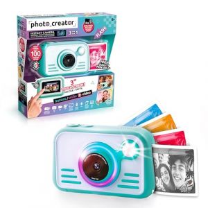 Canal Toys Photo Creator - Appareil Photo Instantané 2.0 - avec 100 Feuilles de Papier Photo, Carte Micro-SD 4Go, Autocollants, feutres et dragonne - CLK 046