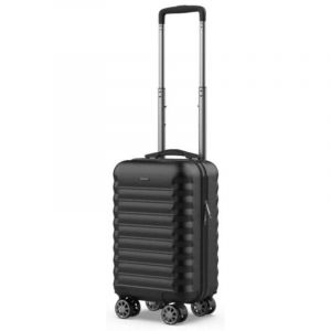 Valise 40x25x20 cm en ABS recyclé, roues 360º démontables, capacité 20L