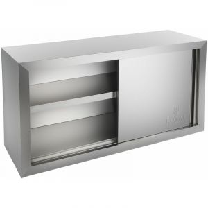 Royal Catering Armoire Murale En Inox Porte Coulissante Cuisine Max 45 kg 1200 x 400 x 650mm