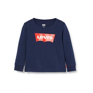 Levi's Kids Lvb L/S Batwing Tee Top à manches longues Bébé garçon Bleu 24 mois