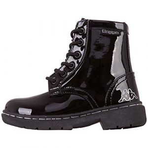 Kappa DEENISH Shine K Unisex Kids, Chaussure de Course sur Route, 1115 Black Silver, 34 EU