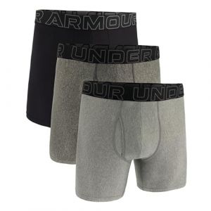 Under Armour Performance Tech 6 Solid Boxerjock 3 Pack - Sous-V&ecirc;tement Taille 5xl, Gris