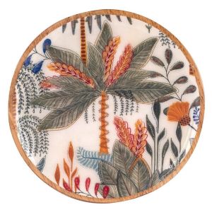 Signes Grimalt Bo&icirc;tes et plateaux &agrave; petites feuilles Assiette Ovale Marron - 2x16x16cm