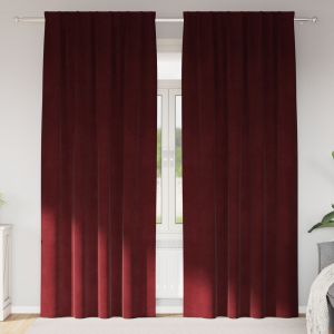 VidaXL Rideaux 2 Pcs Rouge Bordeaux 140 X 225 Cm Velours