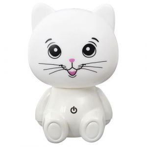 Lampe-veilleuse en forme de chat pour enfant avec 3 intensit&eacute;s de lumi&egrave;re blanche - - ALTOBUY
