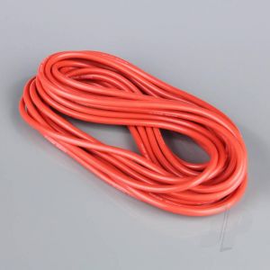 Image de Cable Silicone 10AWG (2.58mm diam - 5.26mm2 sect) - 7.5m Rouge (rouleau)